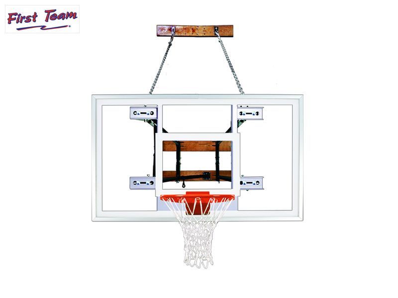 First Team FoldaMount82 Select Folding Wall Mount Basketball Goal First Team
