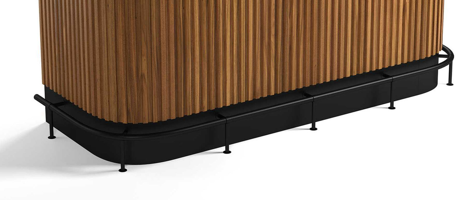 RAM Game Room Foot Rail for Prohibition 84" Cocktail Home Bar