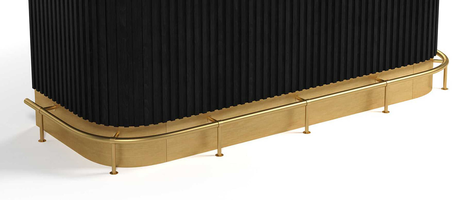 RAM Game Room Foot Rail for Prohibition 84" Cocktail Home Bar