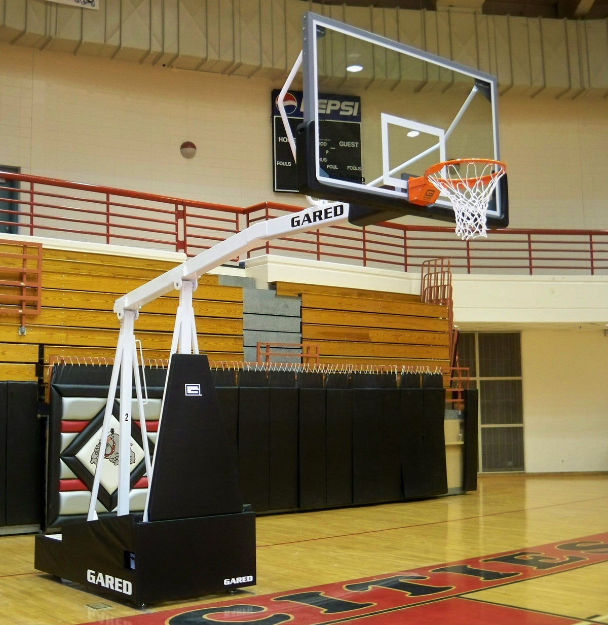Gared Hoopmaster 8 Spring-Lift Portable Basketball Hoop – 8' Boom Gared
