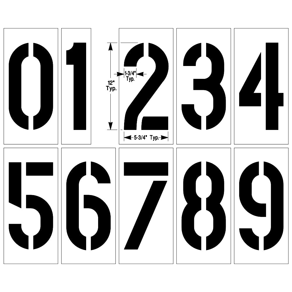 Newstripe Parking Lot Pro Stencil Kit Newstripe