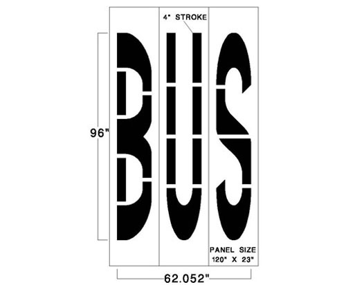 Newstripe Federal BUS Stencil Newstripe