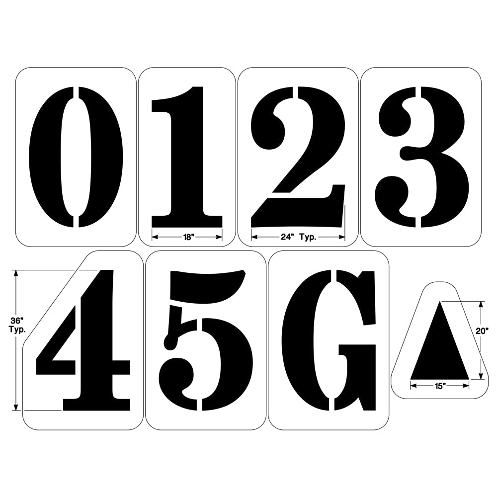 Newstripe Football Field Number Stencil Kit Newstripe