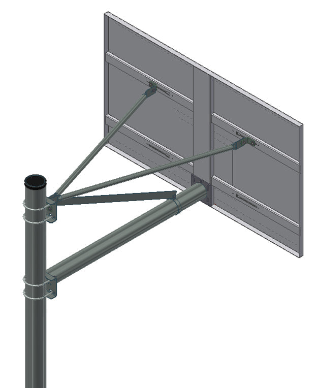 Gared Heavy Duty Playground 6-5/8″ O.D. Adjustable Straight Post Gared