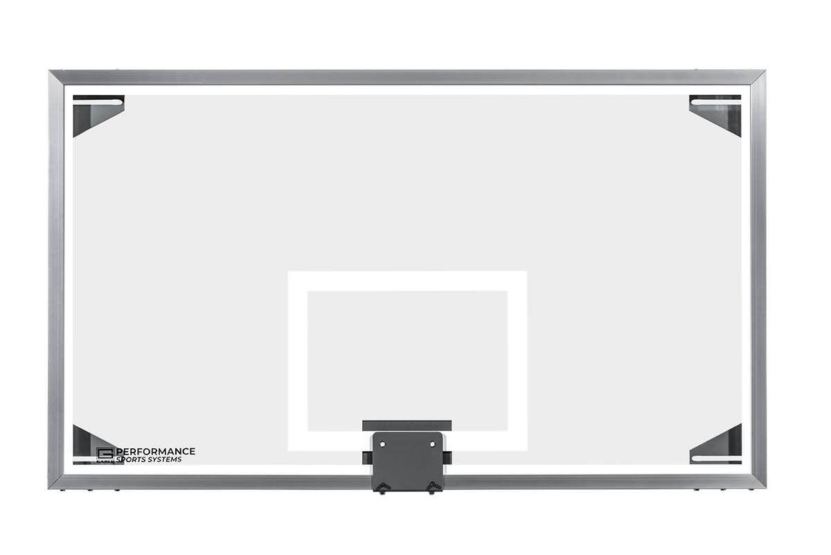 Gared 42” x 72” Regulation Competition Basketball Glass Backboard ...