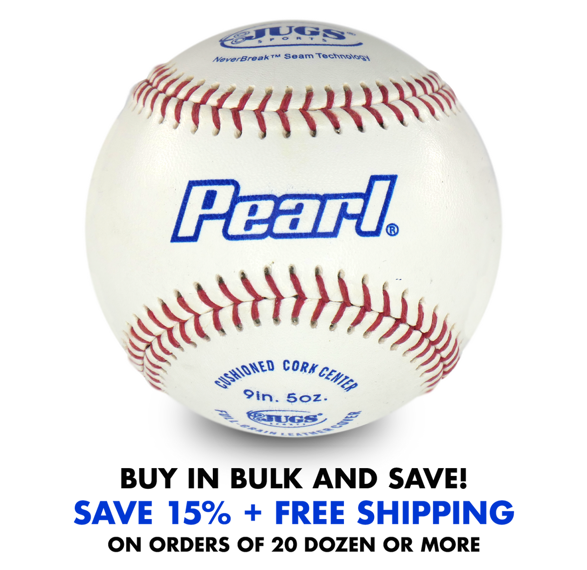 JUGS Bucket of JUGS Pearl Baseballs JUGS Sports