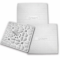 Jaypro Baseball Base Set - Pro-Style Hollywood (18 in.L x 18 in.W x 3 in.H) (Set of 3) (White) Jaypro