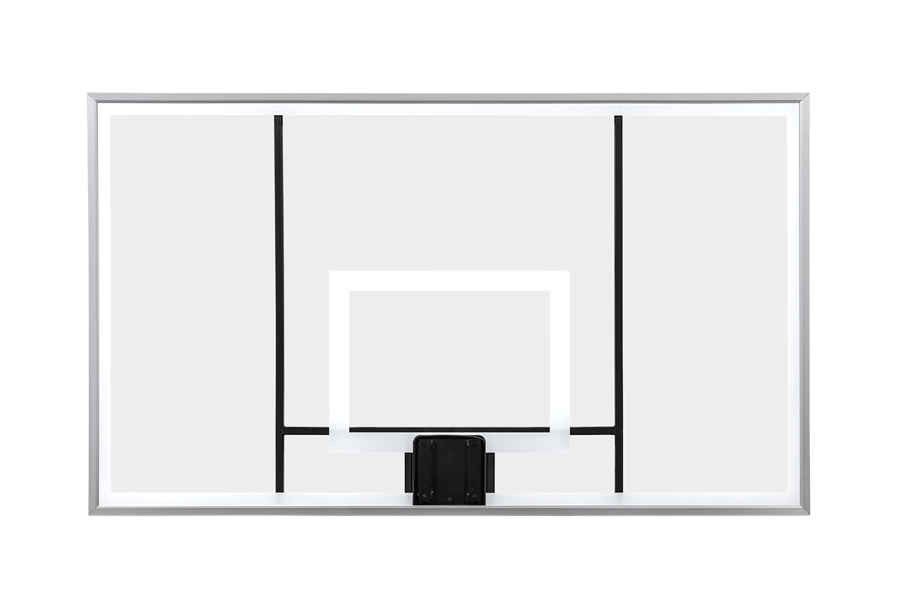 Gared Basketball Backboard Durable Glass Rim Combo Gared