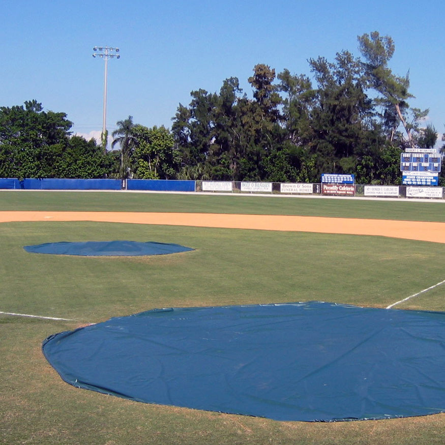 Jaypro Baseball Rain Cover with Ground Stakes (Round - 18 oz. UV Treated Vinyl) Jaypro