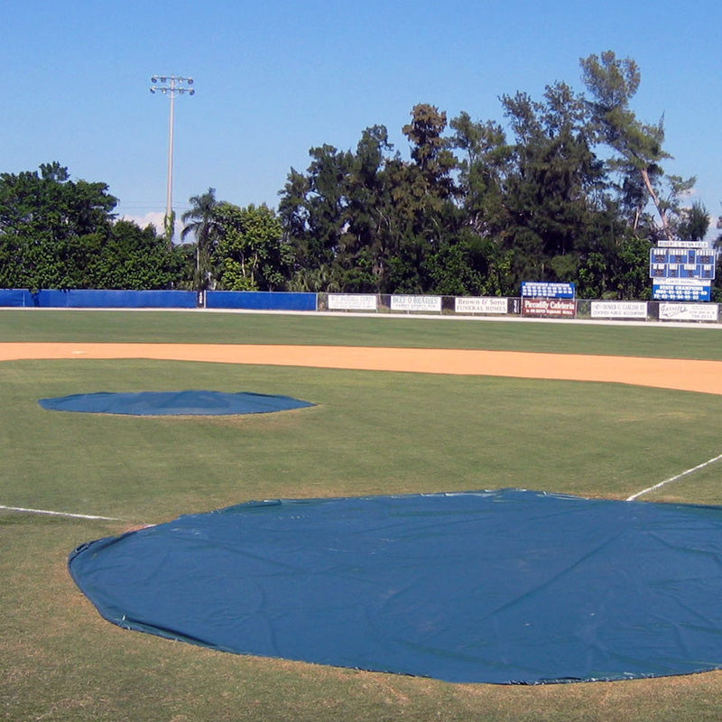 Jaypro Baseball Rain Cover with Ground Stakes (Round - 18 oz. UV Treated Vinyl) Jaypro