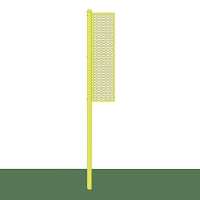 Jaypro Foul Poles - 12 ft. - Softball (Collegiate) (Semi-Permanent) Jaypro