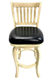 RAM Game Room Slat Back Barstool Antique White