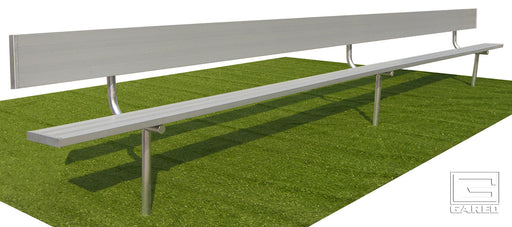 Gared Spectator 21′ Inground Bench with Back Gared