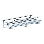 Jaypro Bleacher - 15 ft. (3 Row - Single Foot Plank) - All Aluminum  (Powder Coated) Jaypro