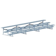 Jaypro Bleacher - 21 ft. (3 Row - Single Foot Plank) - Standard, Outdoor  (Powder Coated) Jaypro