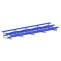 Jaypro Bleacher - 27 ft. (3 Row - Single Foot Plank) - Standard, Outdoor Jaypro