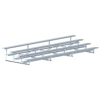 Jaypro Bleacher - 21 ft. (4 Row - Single Foot Plank) - Standard, Outdoor  (Powder Coated) Jaypro