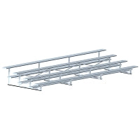 Jaypro Bleacher - 21 ft. (4 Row - Single Foot Plank) - Standard, Outdoor  (Powder Coated) Jaypro