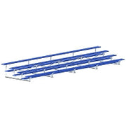 Jaypro Bleacher - 27 ft. (4 Row - Single Foot Plank) - All Aluminum Jaypro