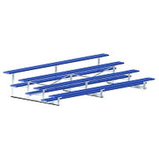 Jaypro Bleacher - 15 ft. (4 Row - Single Foot Plank) - Standard, Outdoor Jaypro