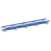 Jaypro Bleacher - 27 ft. (2 Row - Double Foot Plank) - Tip & Roll Jaypro