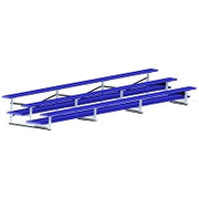 Jaypro Bleacher - 21 ft. (3 Row - Double Foot Plank) - All Aluminum Jaypro