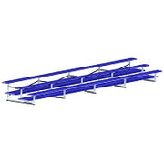 Jaypro Bleacher - 27 ft. (3 Row - Double Foot Plank) - All Aluminum Jaypro