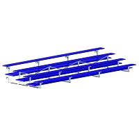Jaypro Bleacher - 21 ft. (4 Row - Double Foot Plank) - Tip & Roll Jaypro