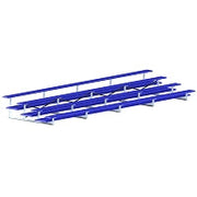 Jaypro Bleacher - 27 ft. (4 Row - Double Foot Plank) - All Aluminum Jaypro