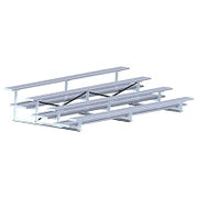 Jaypro Bleacher - 15 ft. (4 Row - Double Foot Plank) - All Aluminum  (Powder Coated) Jaypro