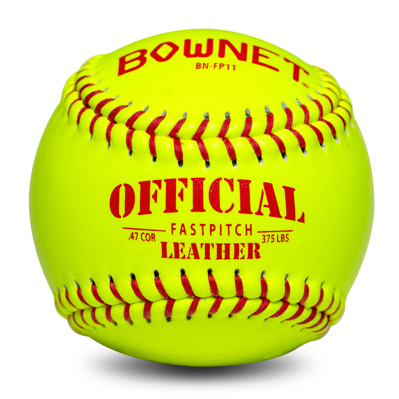 Bownet 11" Official Fastpitch Genuine Optic Leather Softballs (BN-FP11) Bownet