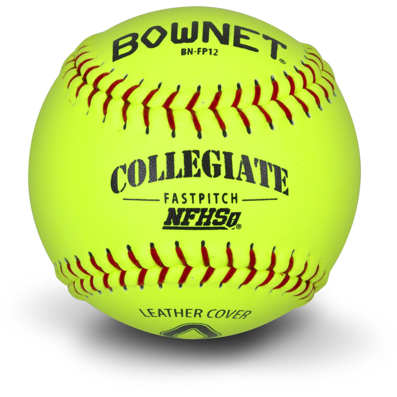 Bownet Official NFHS® Fastpitch 12" Genuine Optic Leather Softballs (BN-FP12 NFHS) Bownet