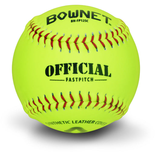 Bownet 12" Official Fastpitch Synthetic Optic Leather Softballs (BN-FP12SC) Bownet