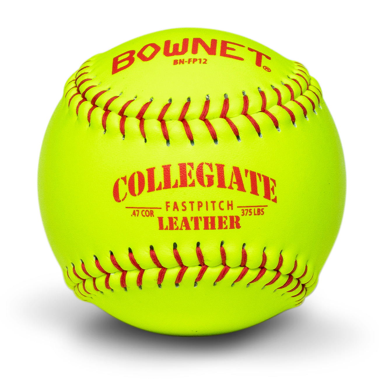 Bownet Official Fastpitch 12" Genuine Optic Leather Softballs (BN-FP12) Bownet