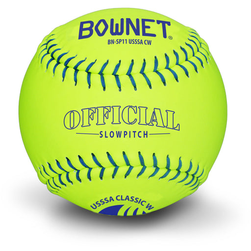Bownet 11" Slowpitch Optic Leather USSSA Softballs (BN-SP11 USSSA CW) Bownet