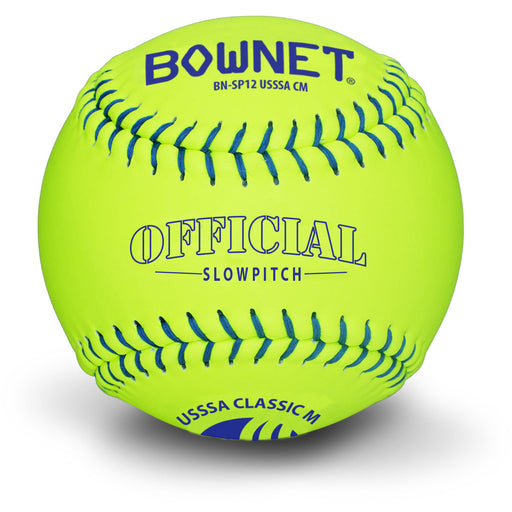 Bownet 12" Slowpitch Optic Leather USSSA Softballs (BN-SP12 USSSA CM) Bownet