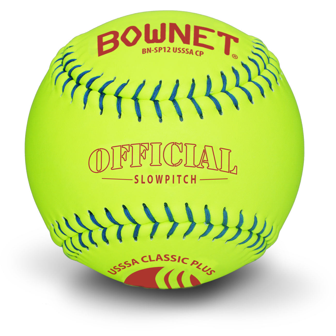 Bownet 12" Slowpitch Optic Leather Classic Plus Softballs (BN-SP12 USSSA CP) Bownet