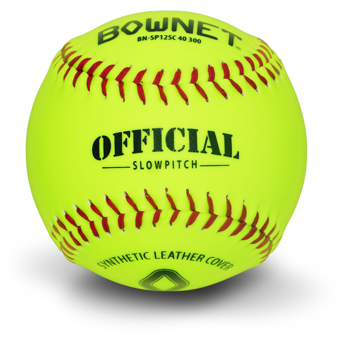 Bownet 12" Slowpitch Synthetic Optic Leather Softballs (BN-SP12SC 40 300) Bownet