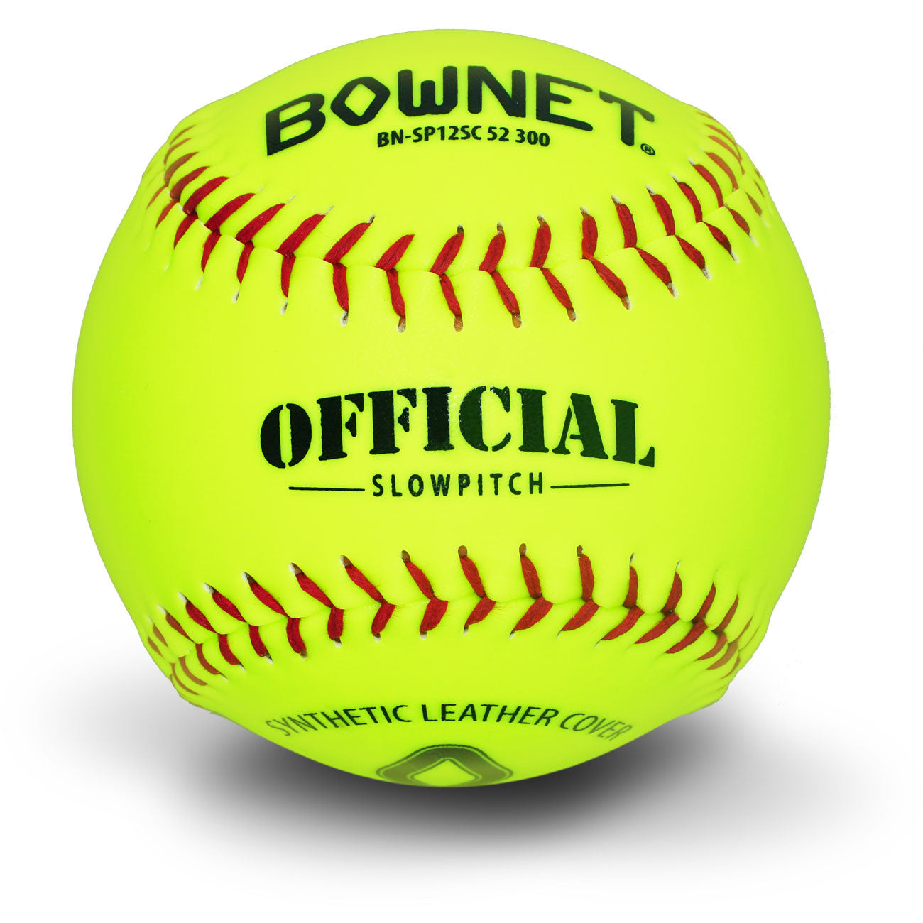 Bownet 12" Slowpitch Synthetic Optic Leather Softballs (BN-SP12SC 52 300) Bownet