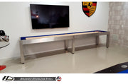 Hudson 9' Brushed Stainless Steel Shuffleboard Table