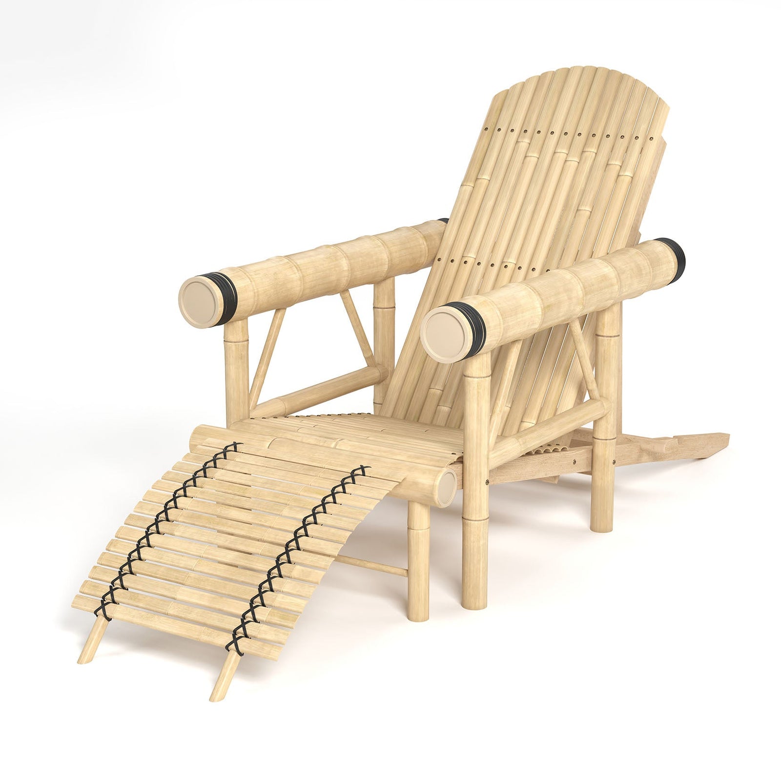 RAM Game Room Bamboo Tiki Lounge Chair