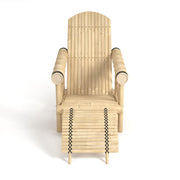 RAM Game Room Bamboo Tiki Lounge Chair