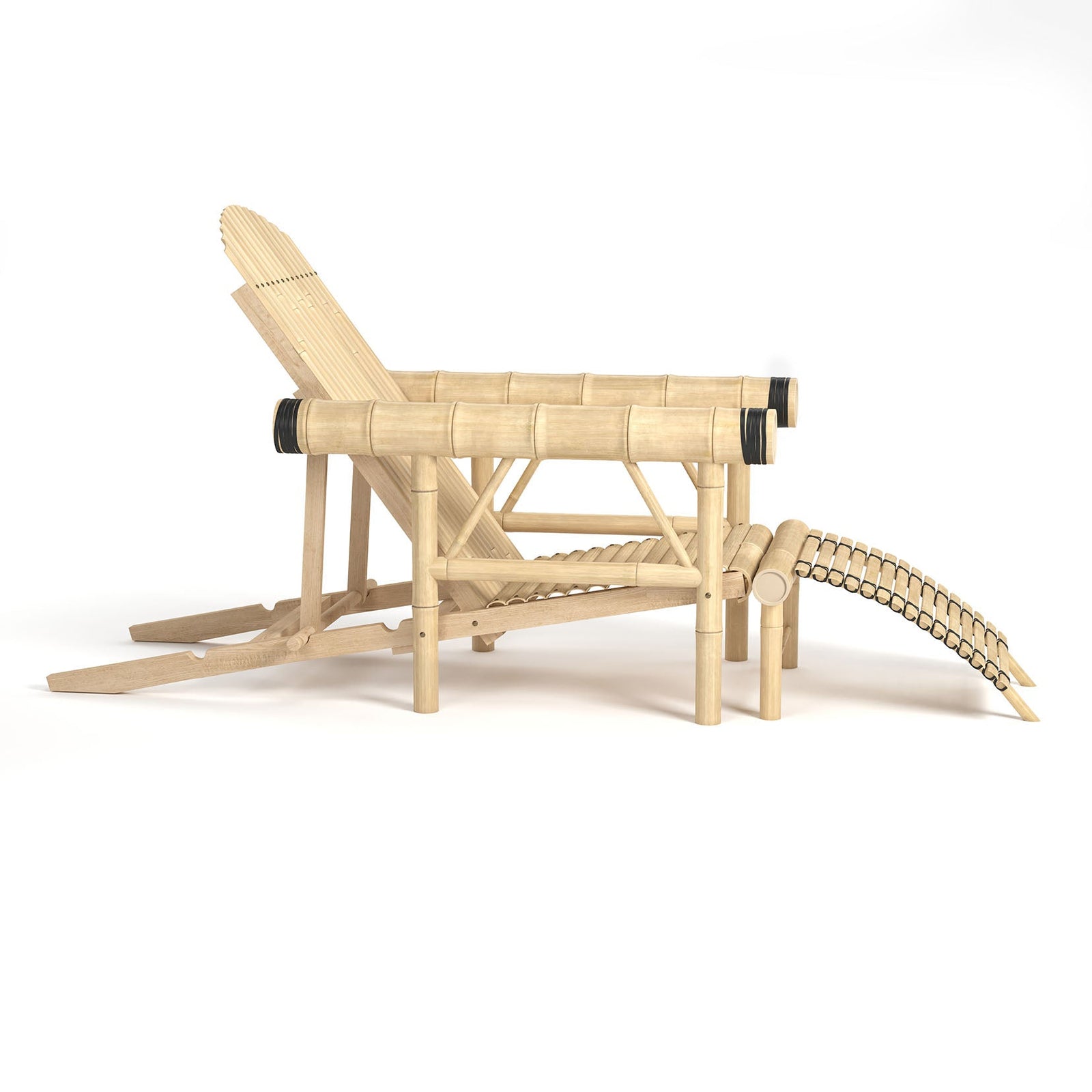 RAM Game Room Bamboo Tiki Lounge Chair