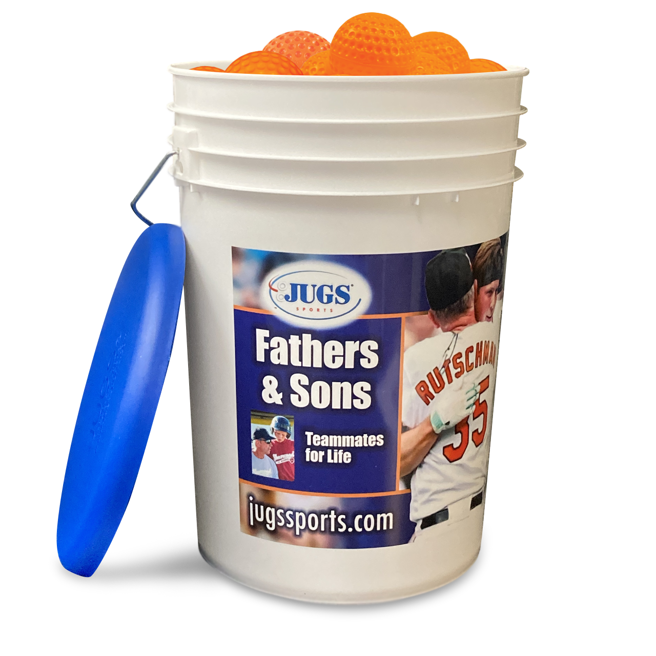 JUGS Bucket of Low Impact, Multi-Use Practice Baseballs JUGS Sports