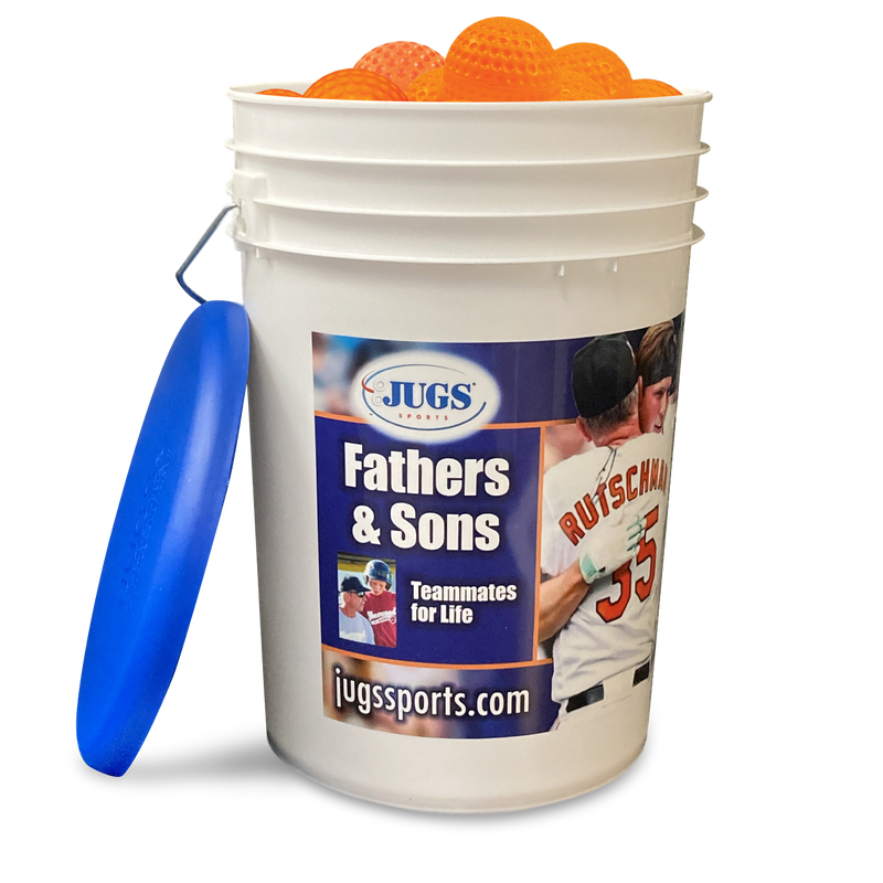 JUGS Bucket of Low Impact, Multi-Use Practice Baseballs JUGS Sports