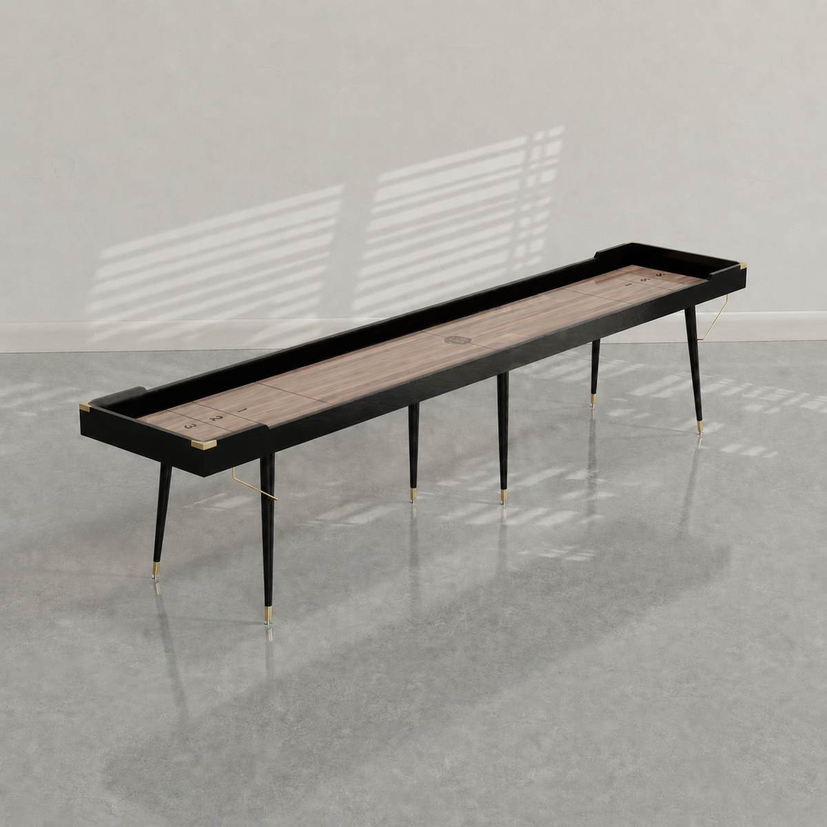 District Mills Cigar Shuffleboard Table