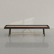 District Mills Black & Tan Shuffleboard Table