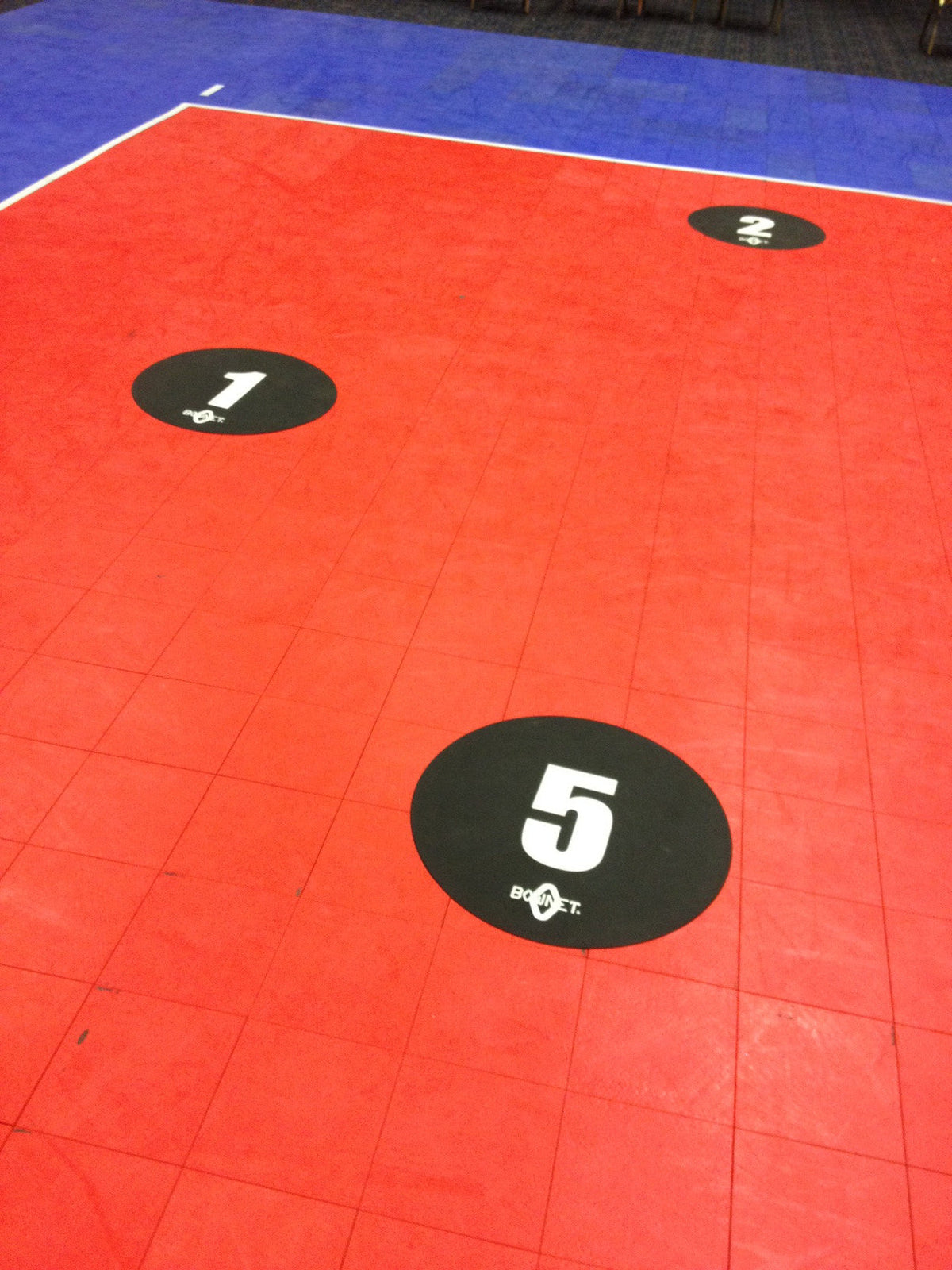 Bownet Volleyball Floor Targets, 6 Pack Bownet