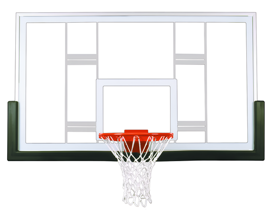 FIRST TEAM Basketball Backboard with Rim and Net