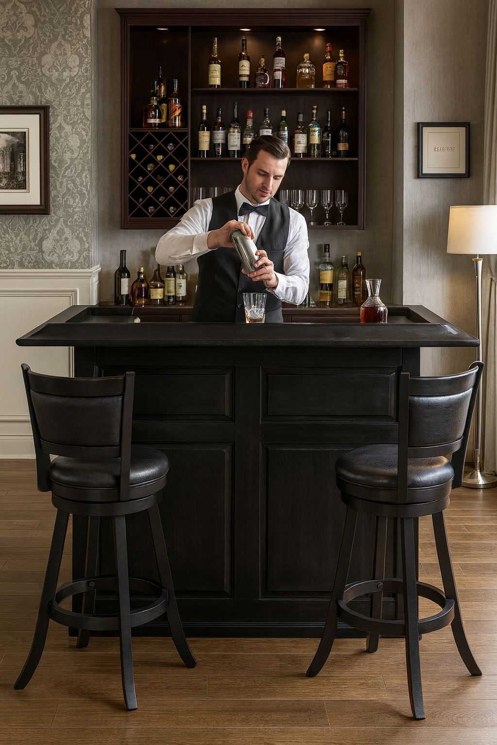 RAM Game Room Pub Series 60" Bar